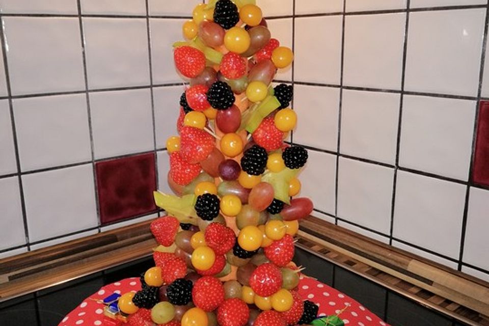 Obst-Weihnachtsbaum