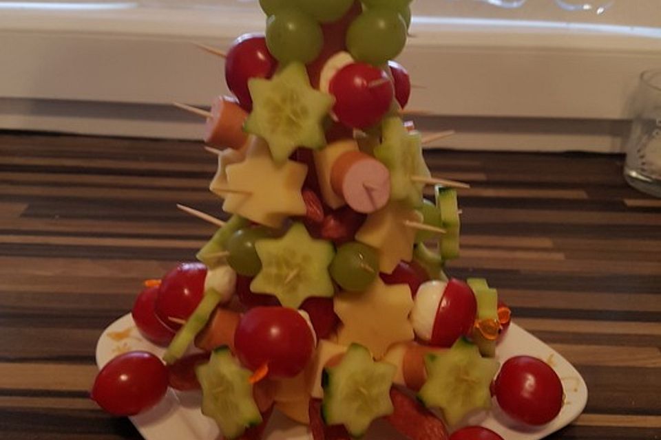 Obst-Weihnachtsbaum