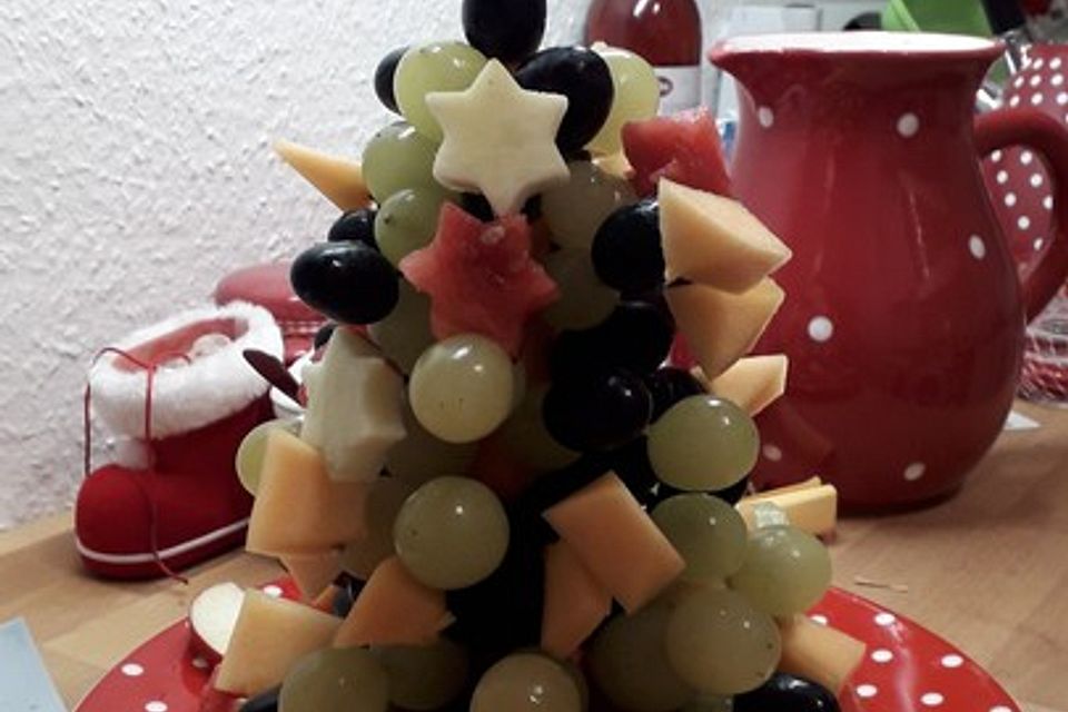 Obst-Weihnachtsbaum