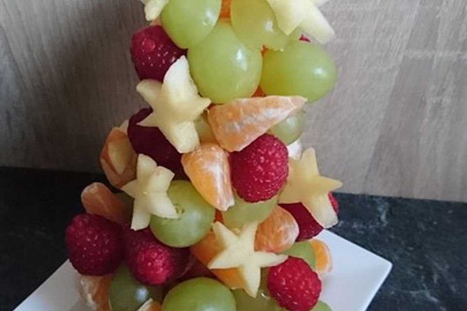 Obst-Weihnachtsbaum