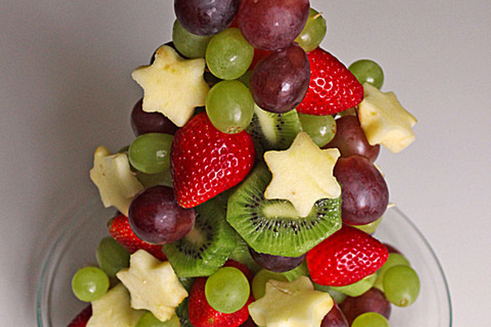 Obst-Weihnachtsbaum