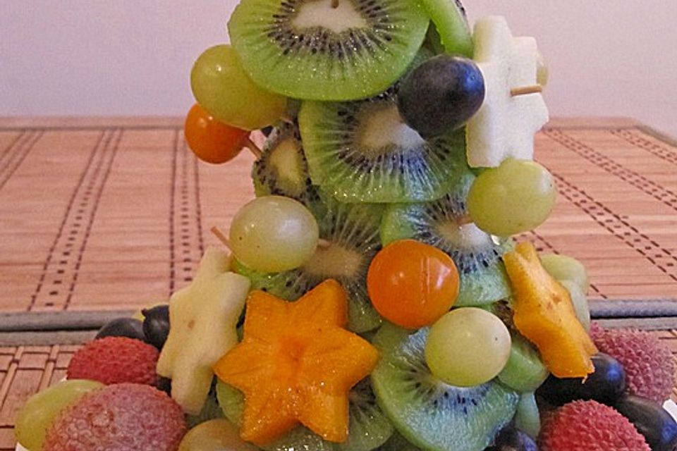 Obst-Weihnachtsbaum