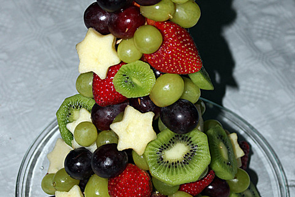 Obst-Weihnachtsbaum