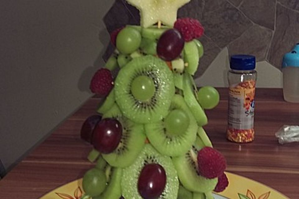 Obst-Weihnachtsbaum