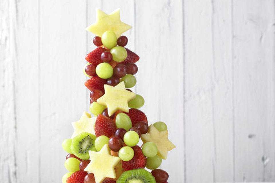 Obst-Weihnachtsbaum