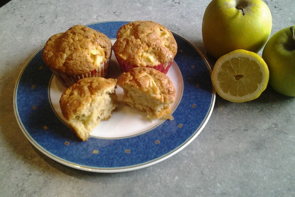 Apfelmuffins mit Zuckerkruste