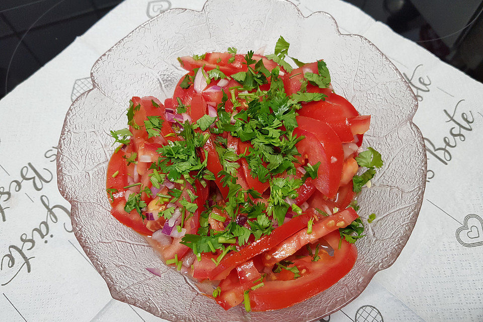 Asiatischer Tomatensalat