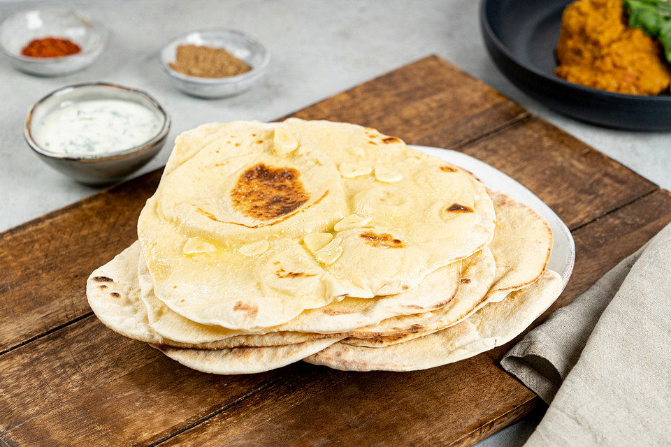 Indisches Naan Brot