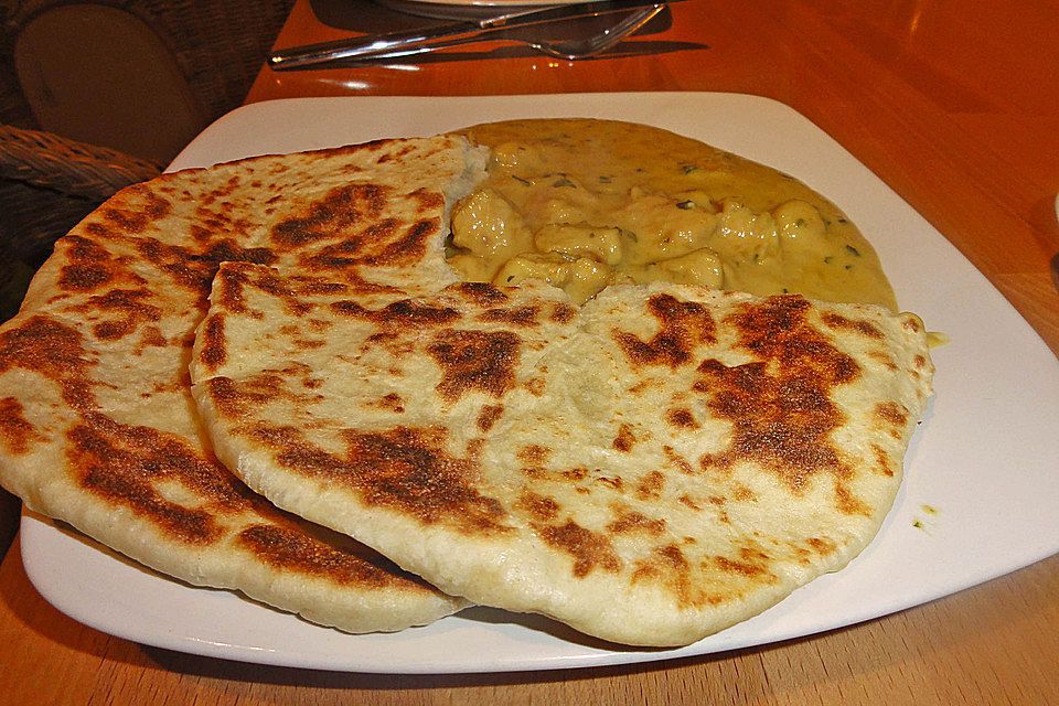 Indisches Naan Brot