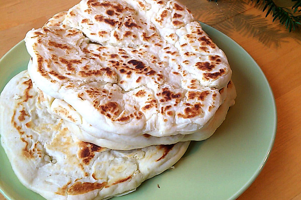 Indisches Naan Brot