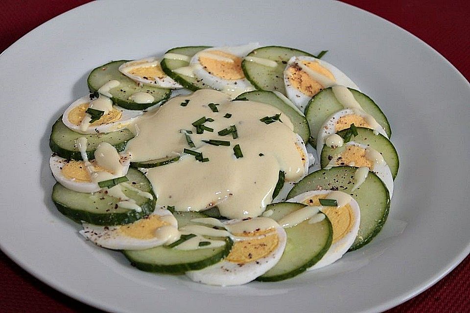 Gurken-Ei-Carpaccio