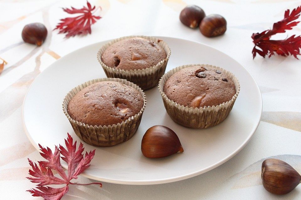 Schoko-Maronen Muffins