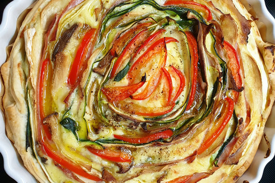 Zucchini-Karotten-Quiche