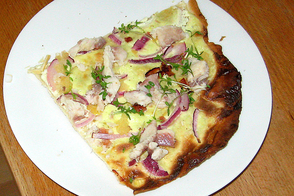 Forellen-Flammkuchen