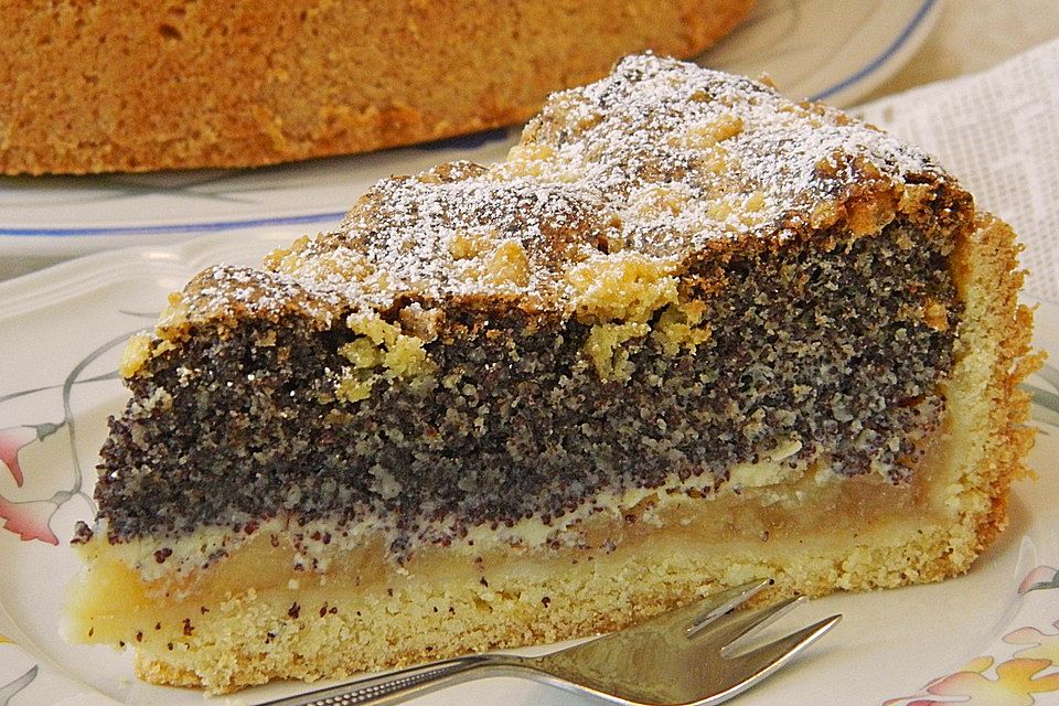 Anas Mohnkuchen mit Äpfeln