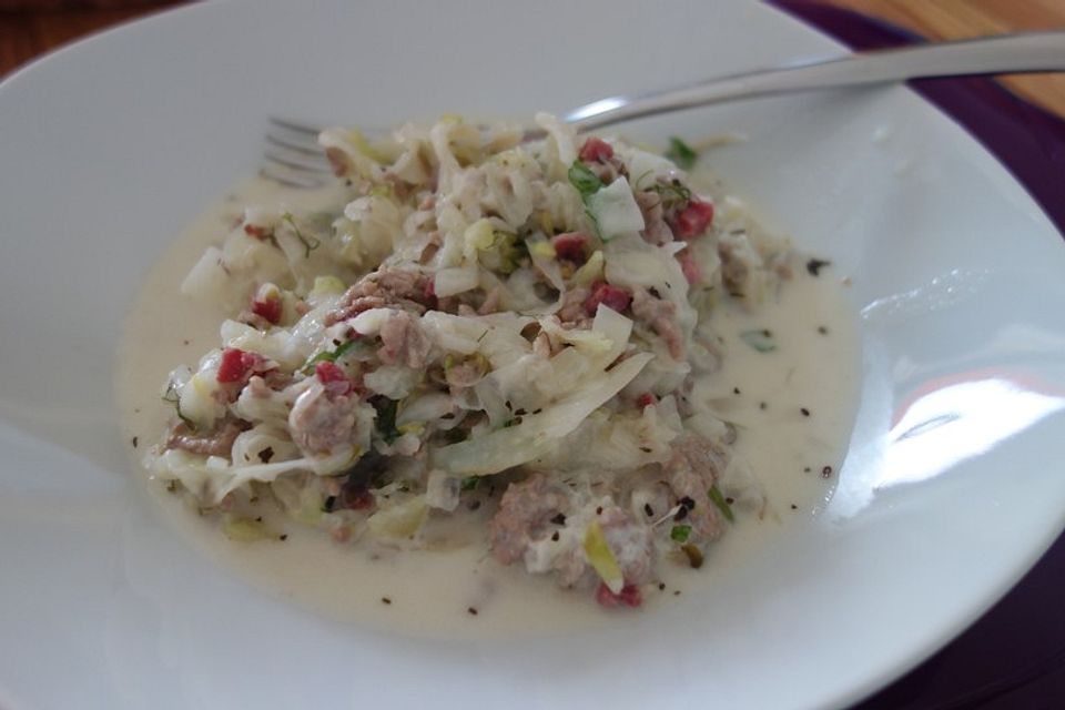 Fenchel - Hackfleischpfanne