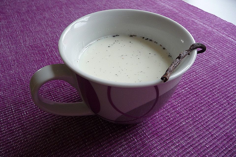 Vanillemilch mit echter Vanille