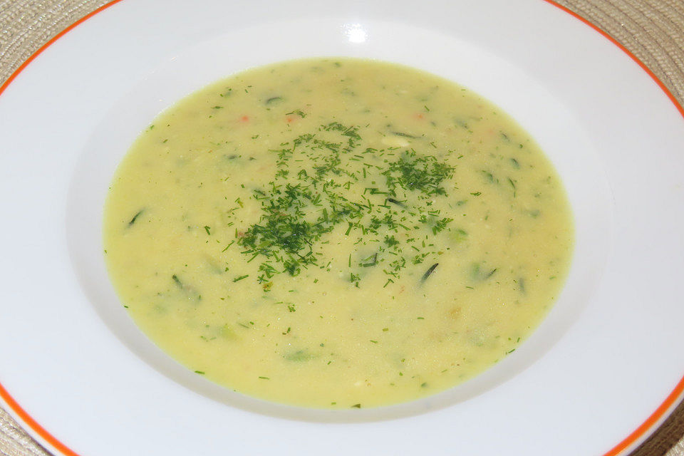 Zucchini-Käse-Suppe