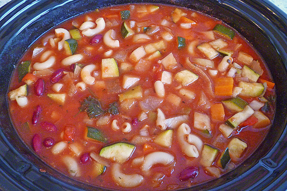 Downhillcats vegetarische Minestrone