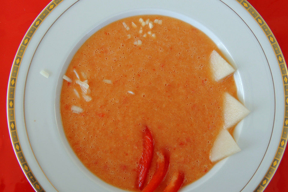 Honigmelonen-Gazpacho