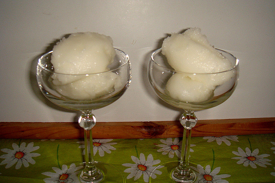 Zitronensorbet