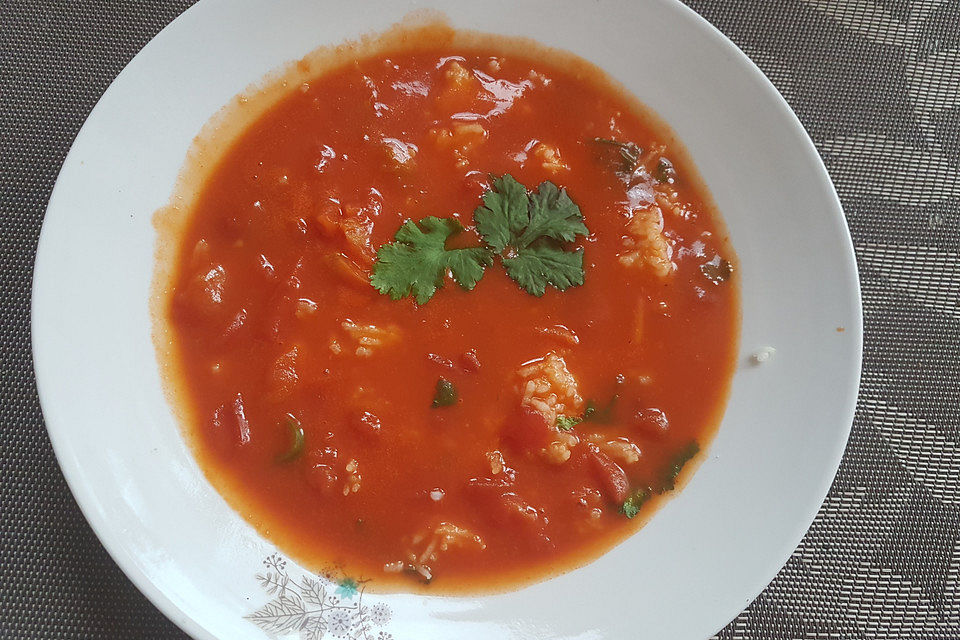 Tomatensuppe Madras