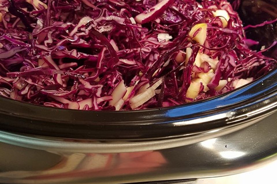 Apfelrotkohl