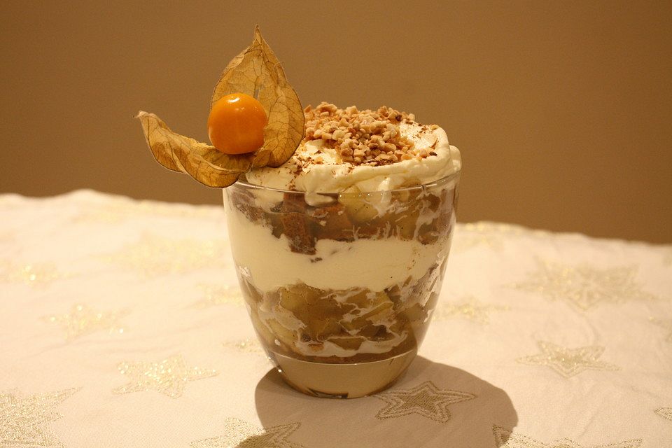 Weihnachtliches Bratapfeltiramisu