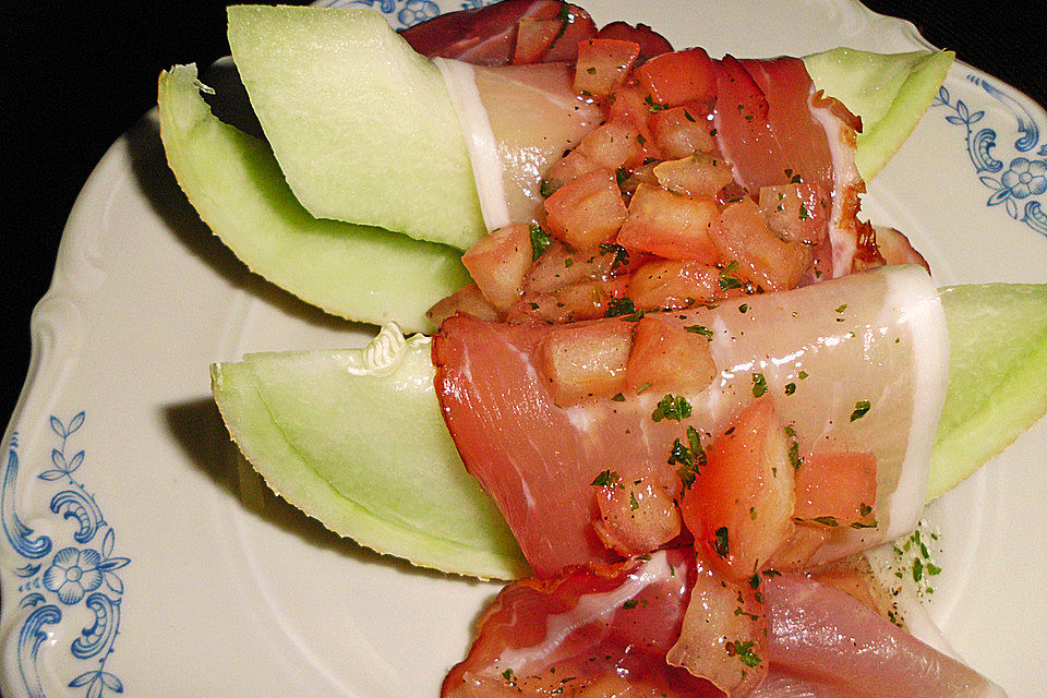 Parmaschinken mit Melone