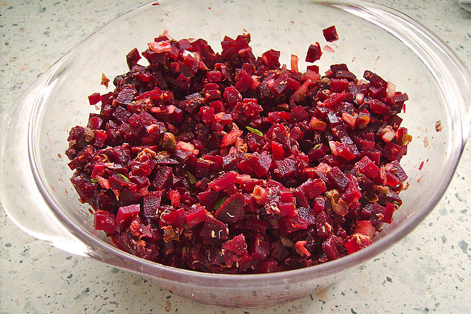 Rote Bete-Tatar vegetarisch