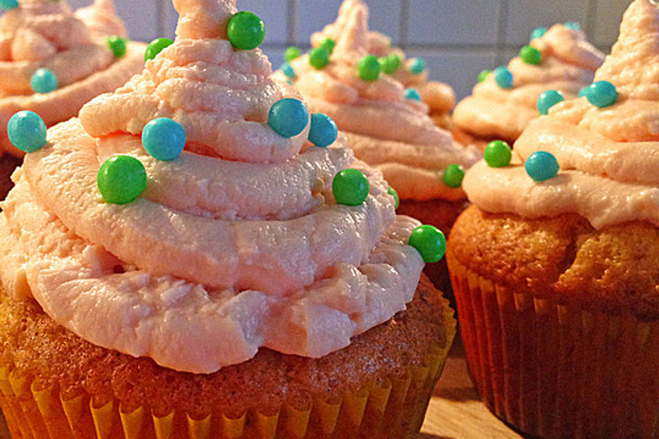 Vanillecupcakes mit Frischkäsefrosting