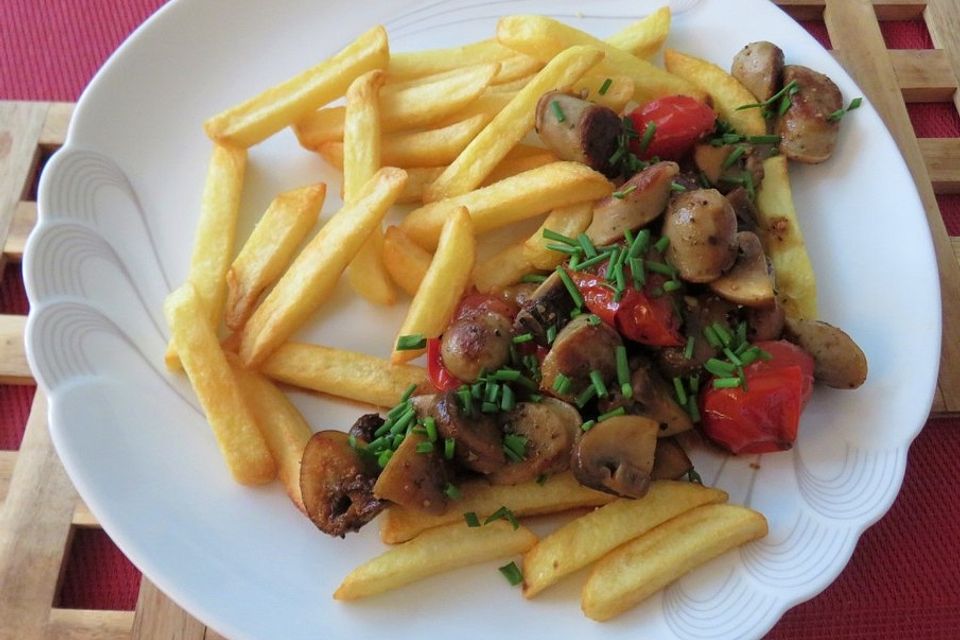 Bratwurst-Champignon-Pfanne