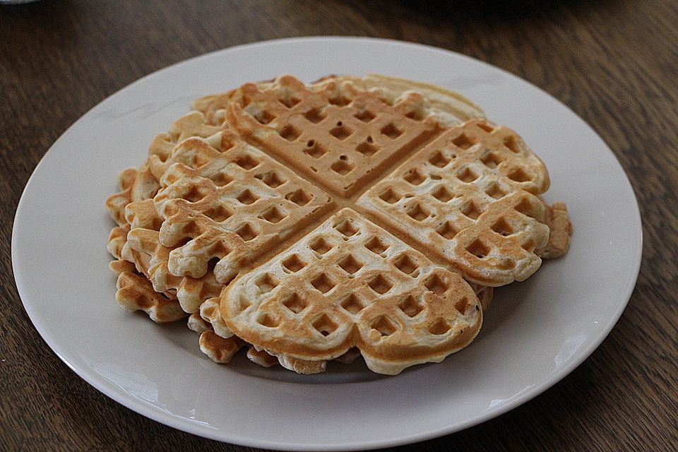 Bananen-Waffeln aus Dinkelvollkornmehl