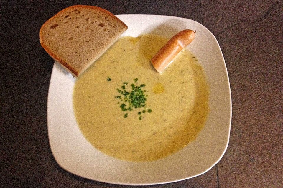 Einfache Kartoffelsuppe