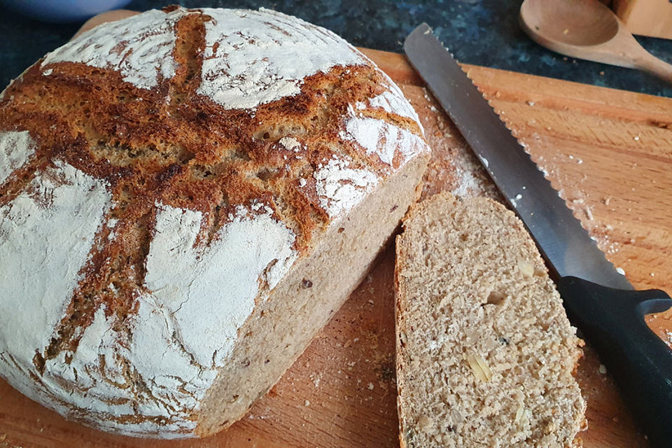 Körnerbrot über Nacht