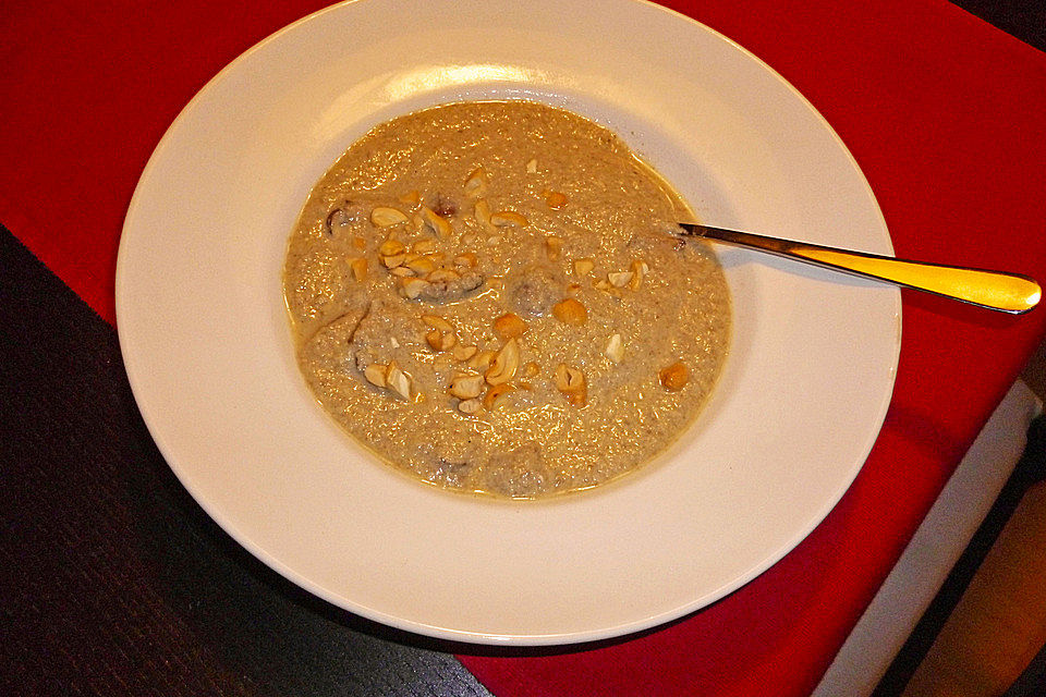 Champignon-Seidentofu-Cremesuppe