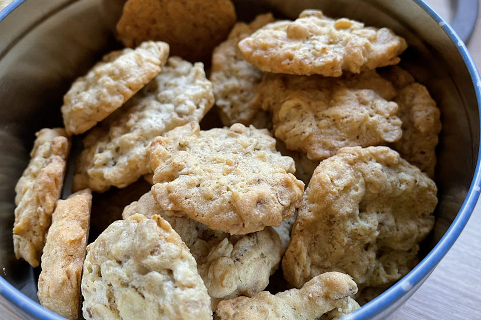 Dinkel Haferkekse weniger süß