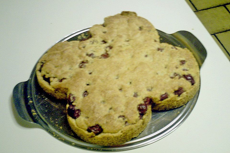 Kirschkuchen mit Kokos-Baiser