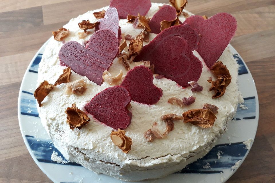 Hochzeitstorte - Biskuit-Buttercreme-Torte