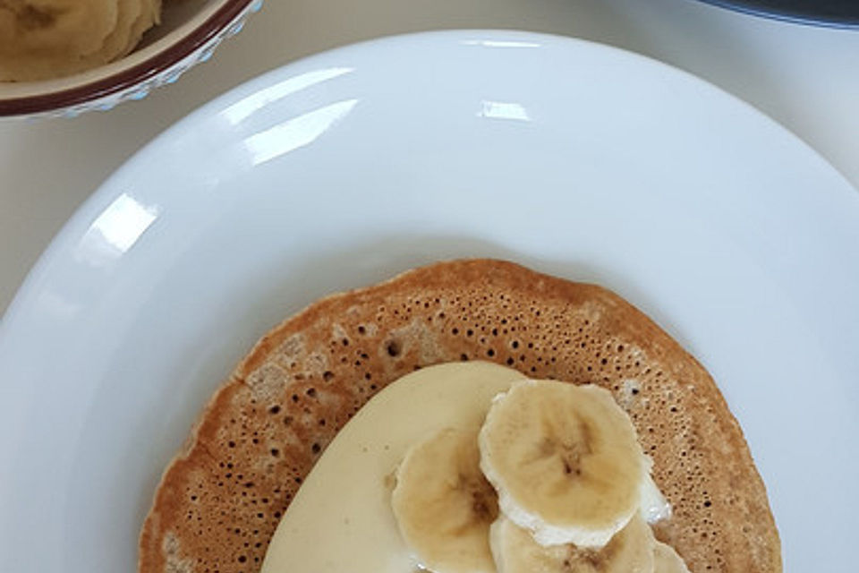 Vegane Dinkelvollkorn-Pfannkuchen