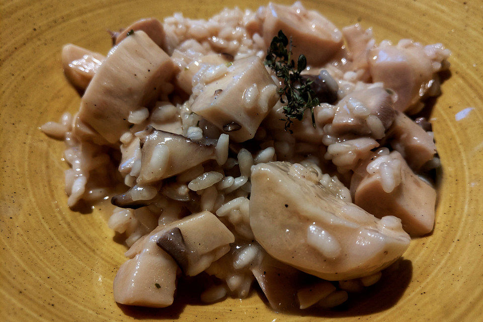 Risotto mit Kräuterseitlingen