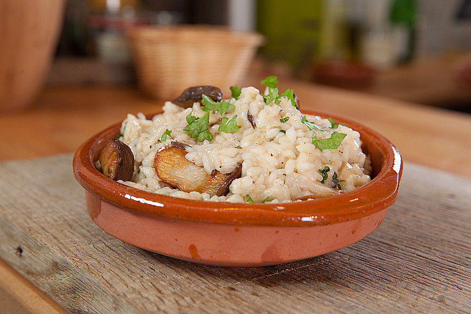 Risotto mit Kräuterseitlingen