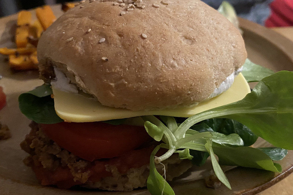 Vollwertige vegane Burgerbrötchen