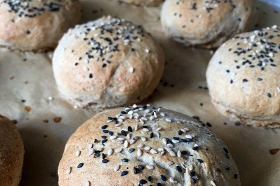 Vollwertige vegane Burgerbrötchen