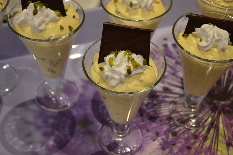 Orangen-Sahne-Pudding