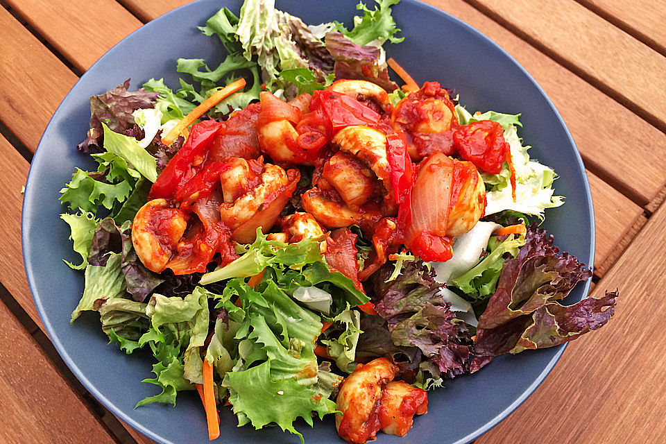 Champignon-Tomatenpfanne vom Grill