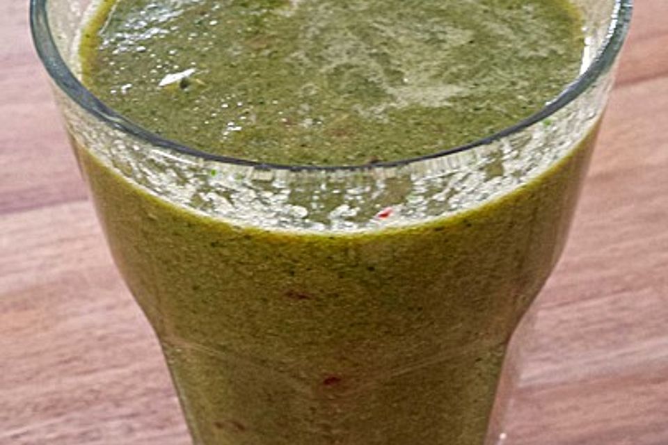 Grüner Fitness-Frühstücks-Smoothie