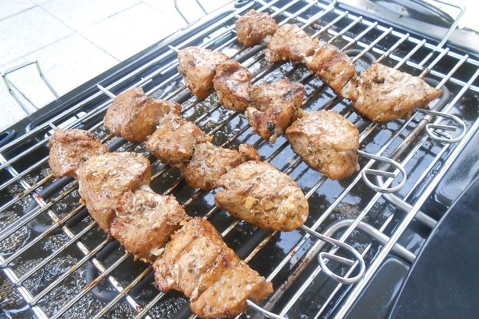 Filet-Souvlaki vom Grill