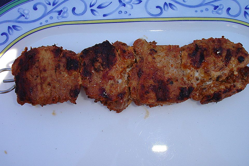 Filet-Souvlaki vom Grill