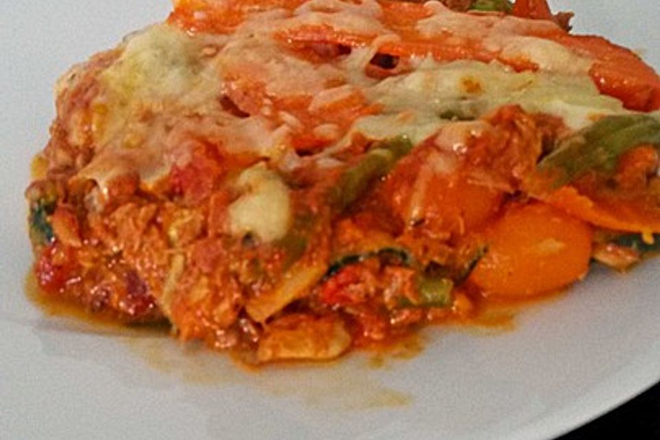 Zucchini-Lasagne mit Fisch